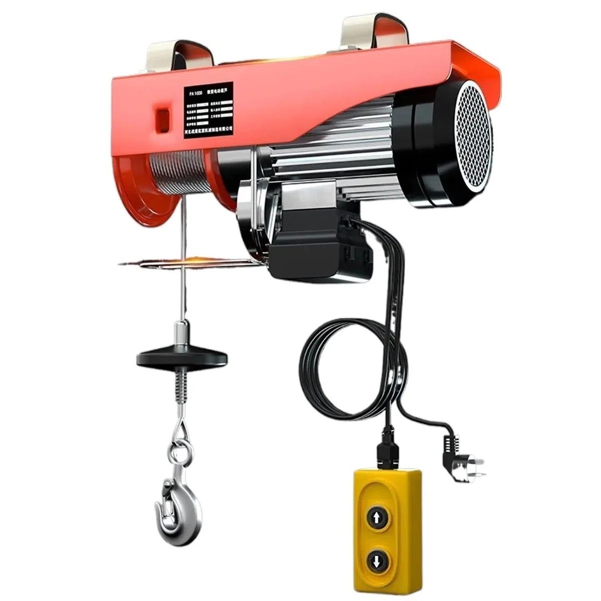 Elektrischer Hebezeugkran, elektrische Winde, elektrischer Stahlheber, Haushaltskleinhebekran 100-400 kg (PA200)