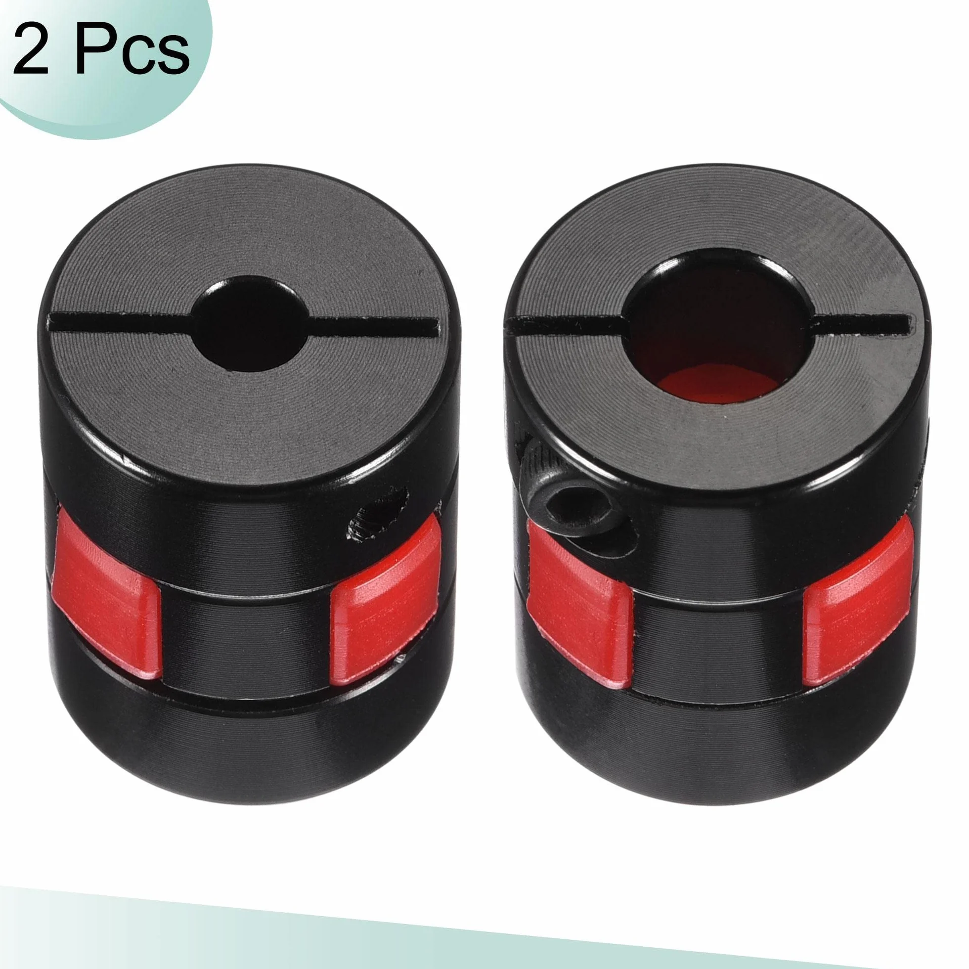 sourcing map 2Stk Wellenkupplung 5mm zu 8mm Bohrung L25xD20 Aluminiumlegierung Flexibel Kupplungsgelenk für Servo Schrittmotor