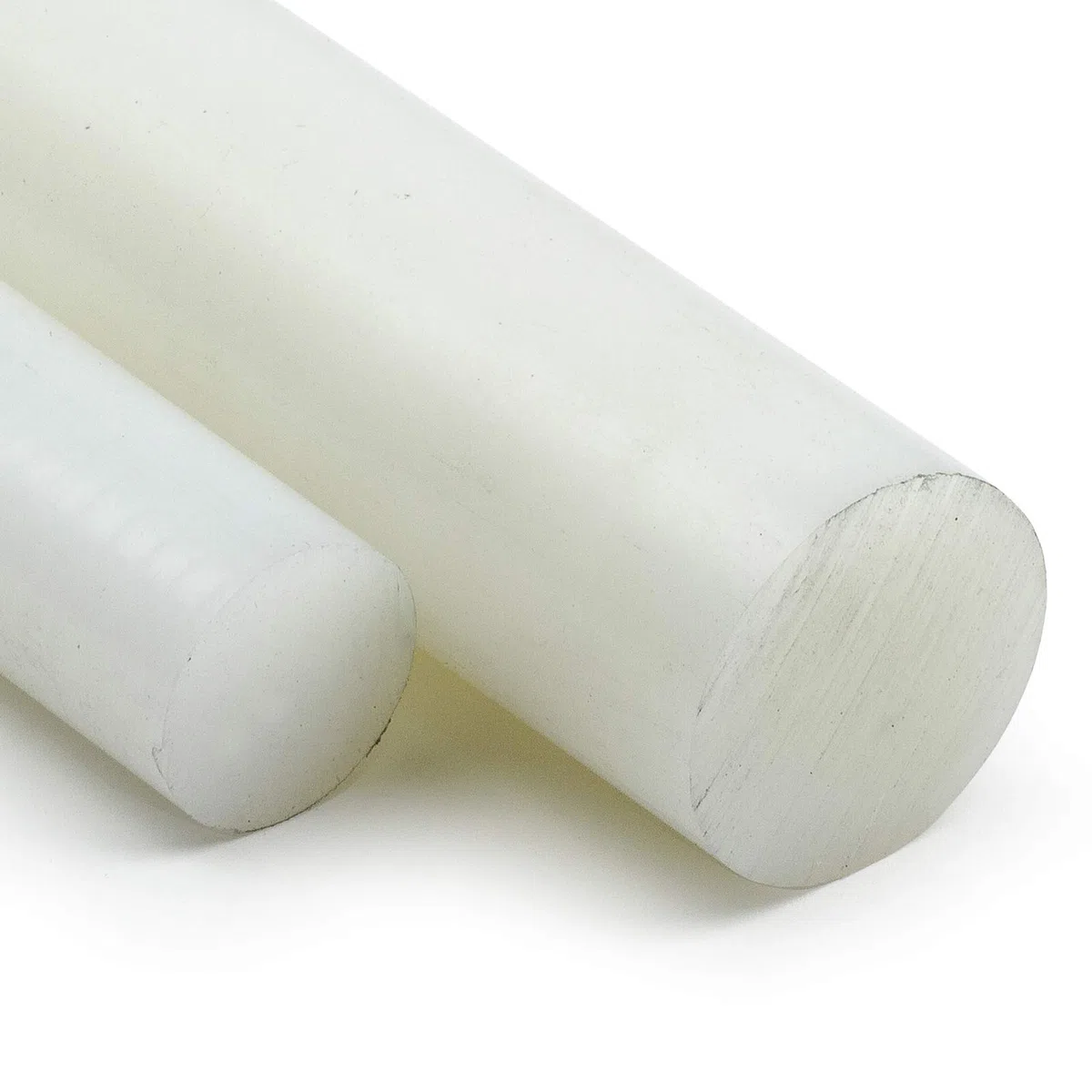 Polyamid PA6 Rundstab natur Ø 40 mm - Kunststoffstab in der Länge 1000 mm - Polyamid Rundmaterial auf Zuschnitt