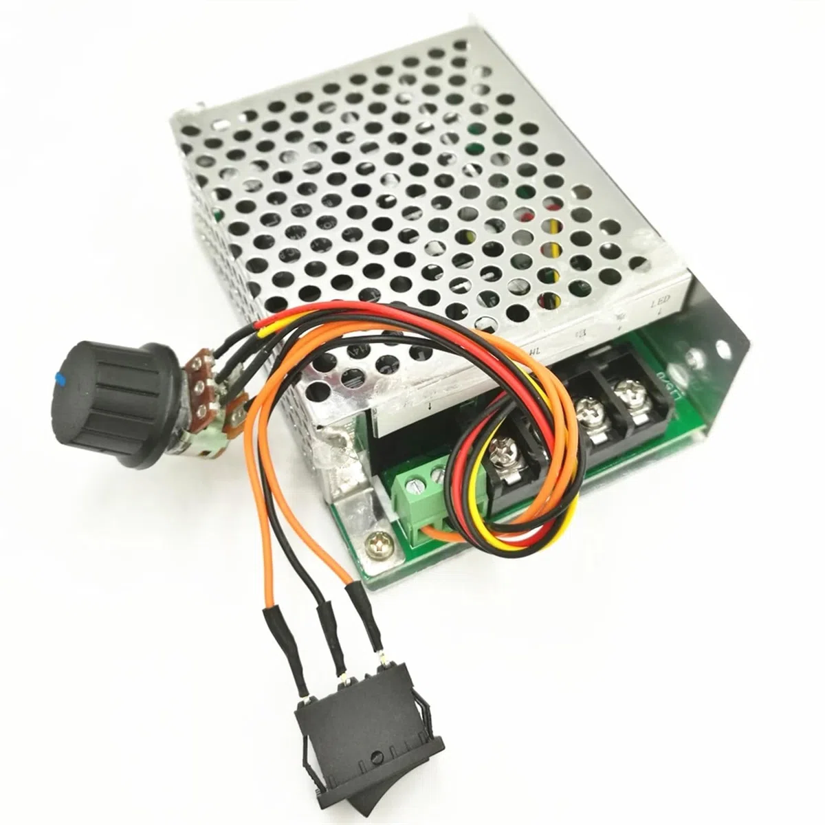 50 TEILE/LOS PWM DC motor drehzahlregler motor 12v24v36v48v invertiert schalter umkehrschalter 40A (6,5)