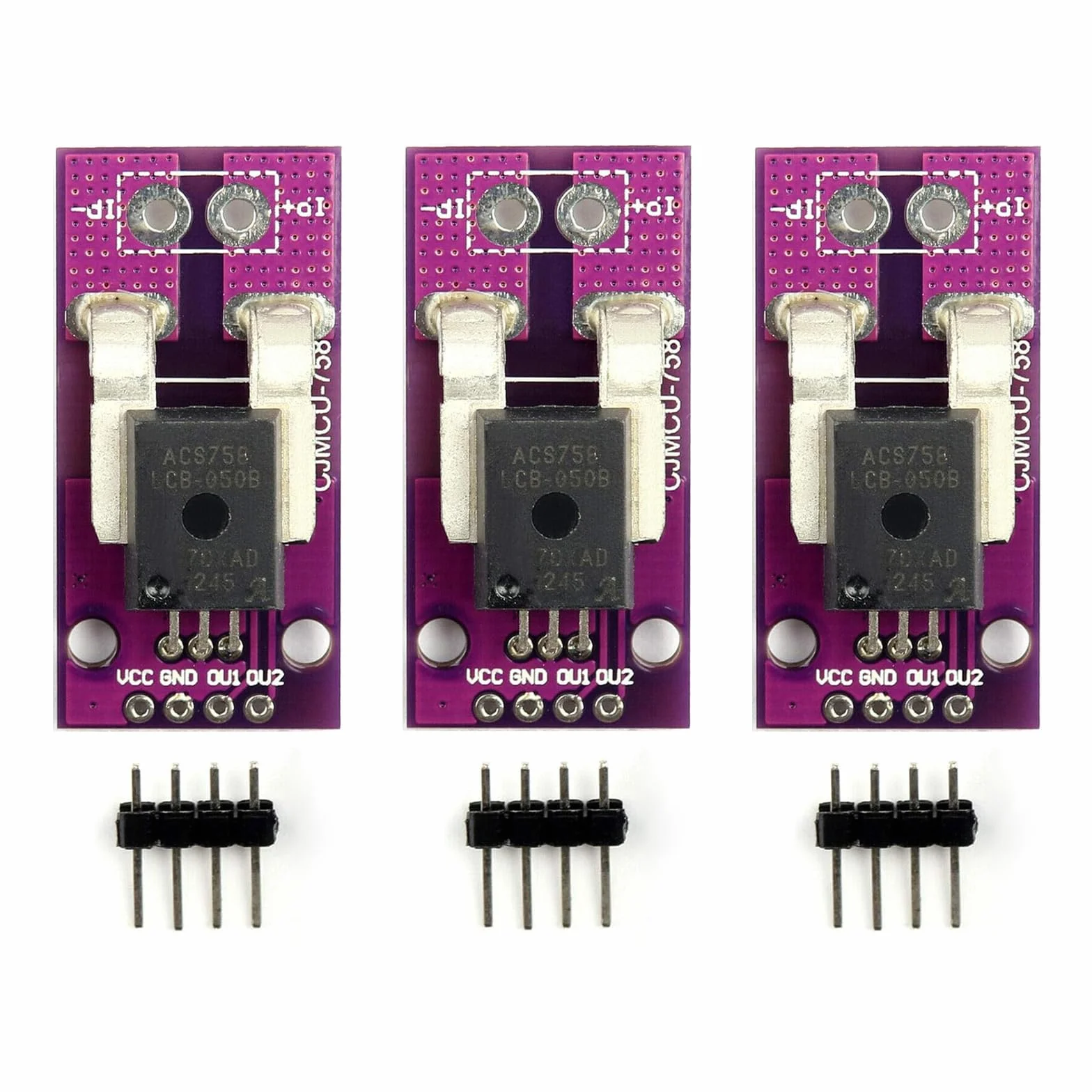 3 Stück ACS758LCB-050B-PFF-T Linearer Stromsensor,Hall Strom DIY Modul (3)