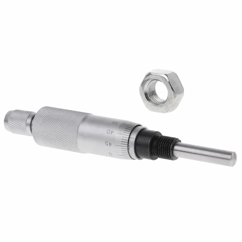 Hochgenaues Mikrometer, rund, Nadelart, Gewindemikrometer für Kopfmessung, Messwerkzeug, 0–25 mm, Metallmessgerät