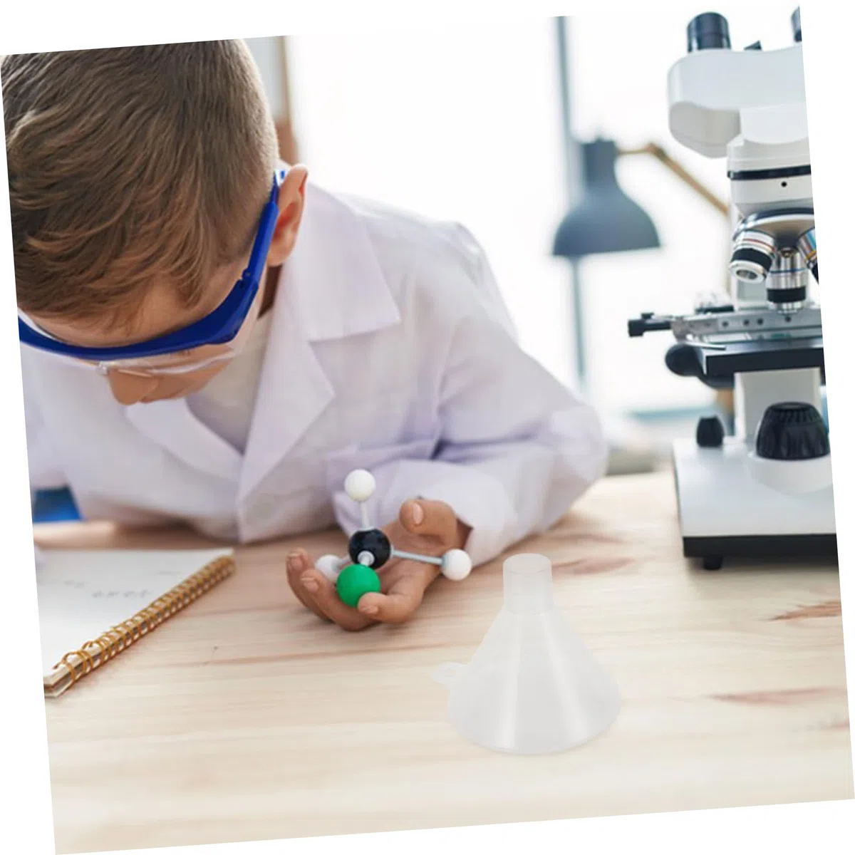 ULTECHNOVO Trichter Kunststoff Pp 100mm Flachboden für Laborbedarf Pulverzusatz und Wissenschaftlicher Fülltrichter Langlebig für Laborexperimente