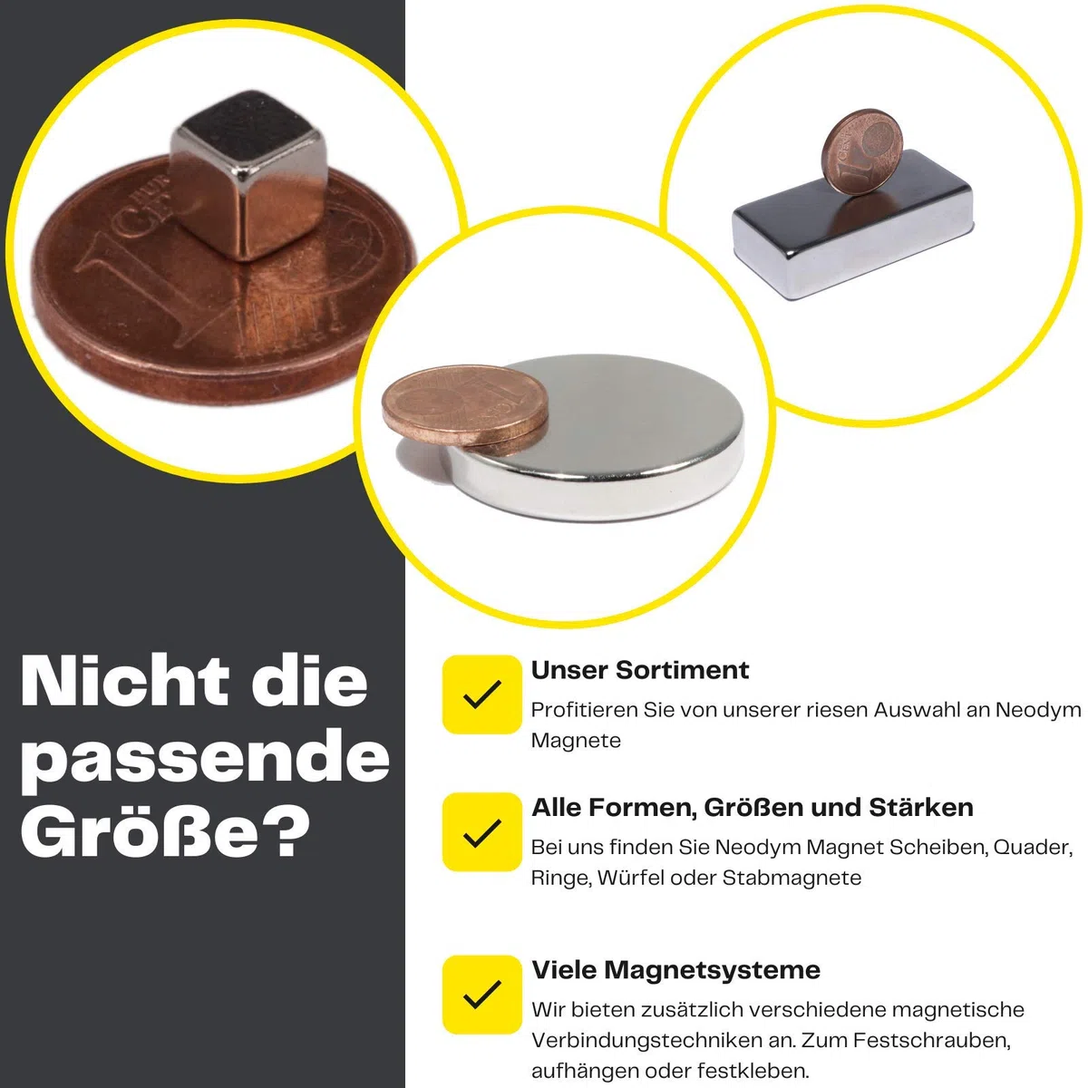 Neodym Magnet mit Bohrung und Senkung 40x20x3mm 12 KG Quader - Senkkopfschraube - M4 Senkloch zum anschrauben - Senkbohrung Senkkopf [5 Stück]