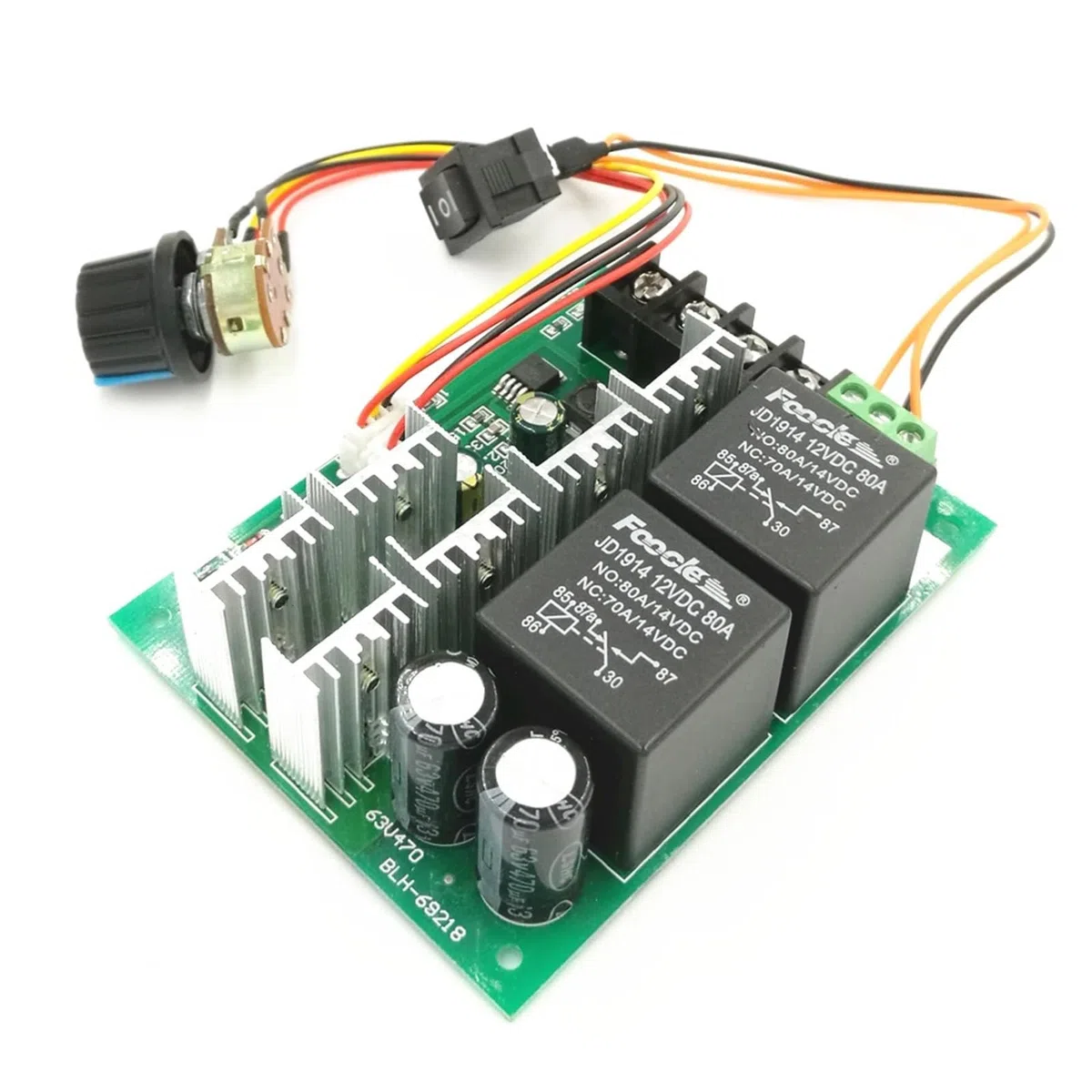 50 TEILE/LOS PWM DC motor drehzahlregler motor 12v24v36v48v invertiert schalter umkehrschalter 40A (6,5)