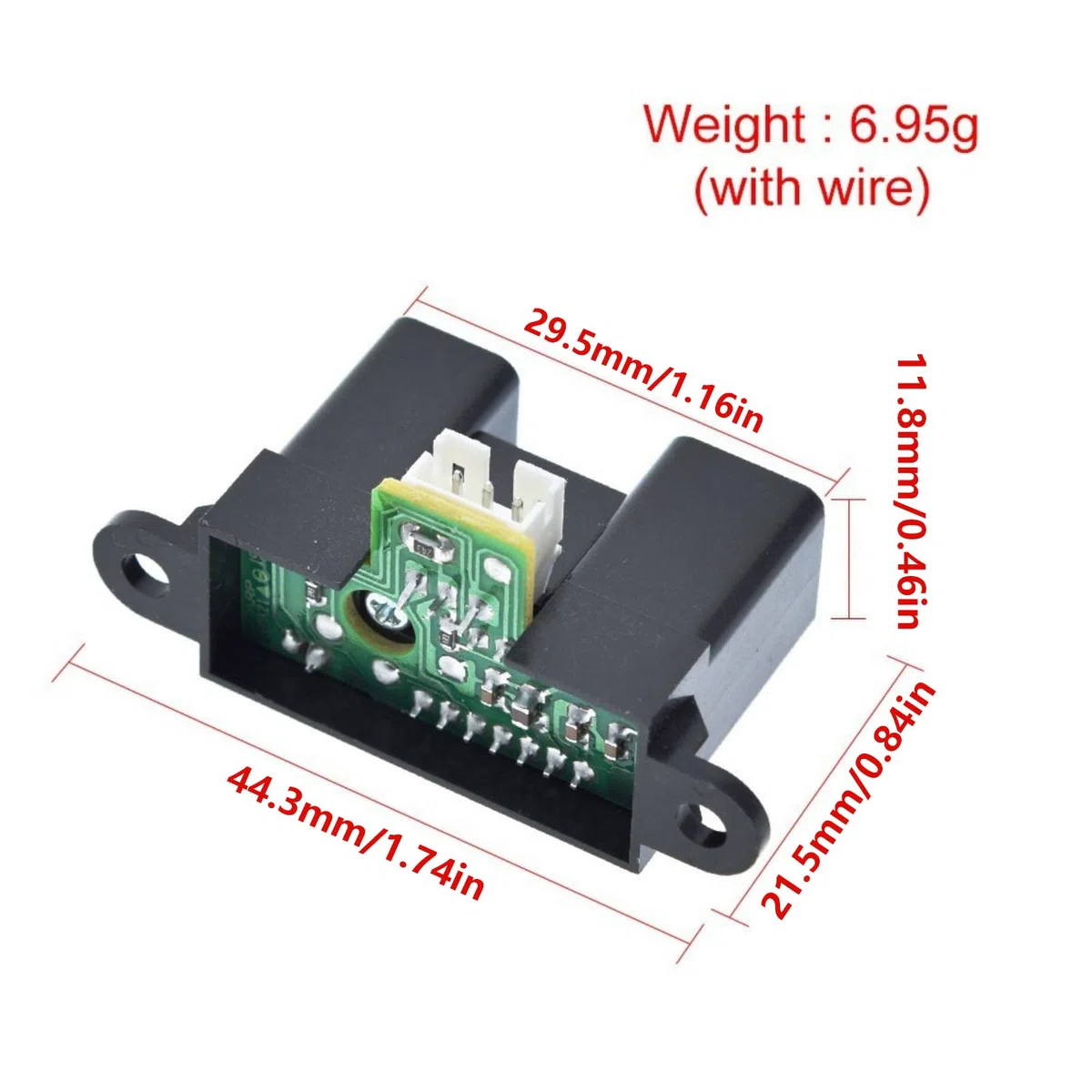GP2Y0A02YK0F Infrarot Distanz Sensoring 20 150 cm Für Embeddeds Systeme Und Robotik Robotik Distanz Sensoring