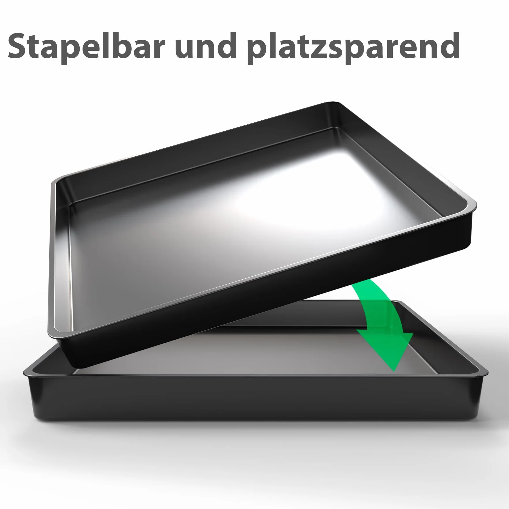 BigDean Allzweckwanne 60x60x7cm ideal als Grillrost Wanne, Kotwanne oder Mörtelwanne – hochwertige Kunststoff Wanne