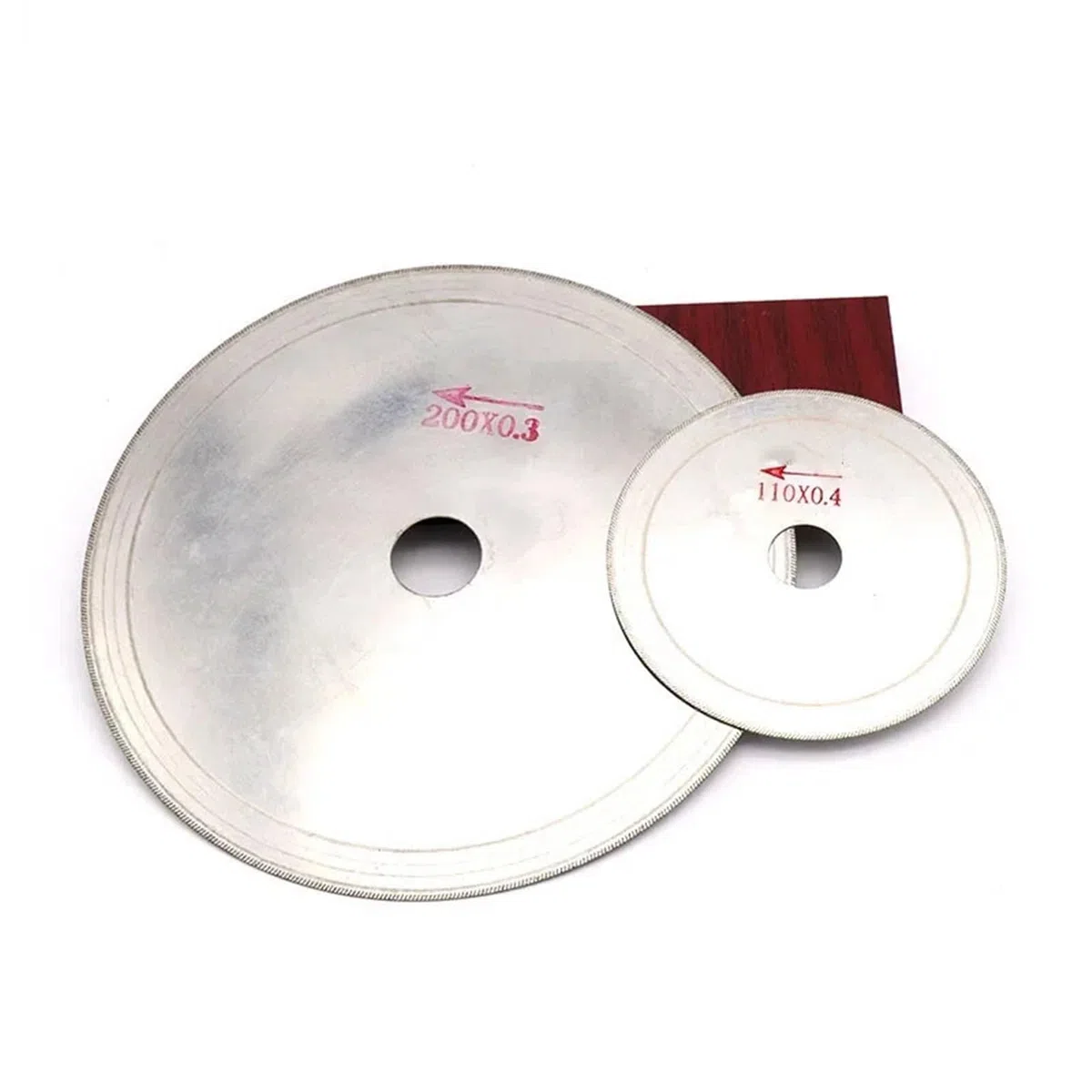 1 Stück 60 mm - 200 mm ultradünnes Diamantsägeblatt mit schrägen Zähnen, Schneidwerkzeug for Schneiden von Glas, Stein, Bernstein, Kristall, Edelstein(200x25x0.3mm)