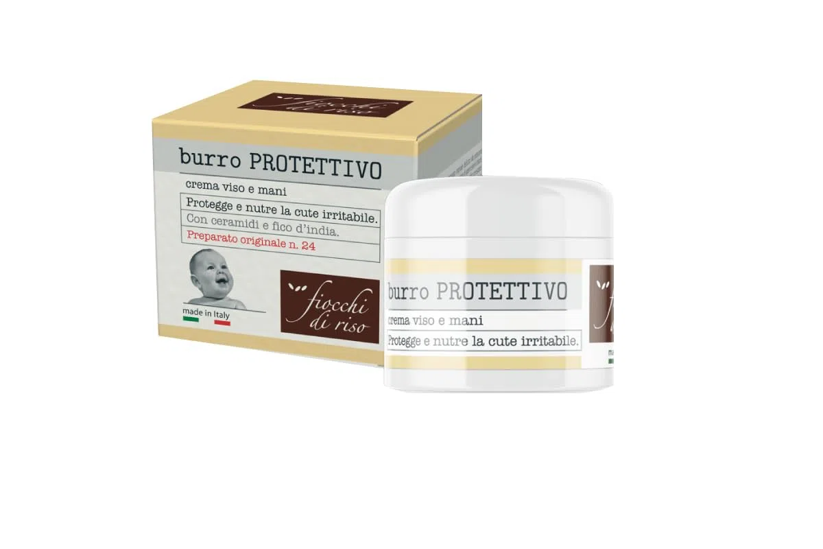 Fiocchi di Riso - Schützende Butter - 30 ml - Winterschutz - Schützt und pflegt die reizbare Haut von Gesicht und Händen.