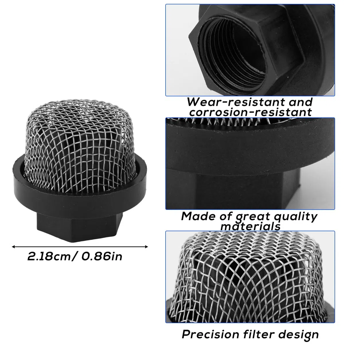 12stk 246385 287032 246384 Filtersatz Ersatz für Graco, Spritzpistolenfilter Saugrohrfilter Sieb Pumpenverteilerfilter Sieb Kompatibel mit Graco 390 395 490 495 495 595 3400