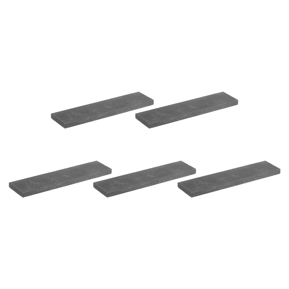 sourcing map 5 Stück Graphitblock Rechteck Graphit Elektroden Platte 100x25x5mm für Schmelzgießen Elektrolyse Galvanisieren