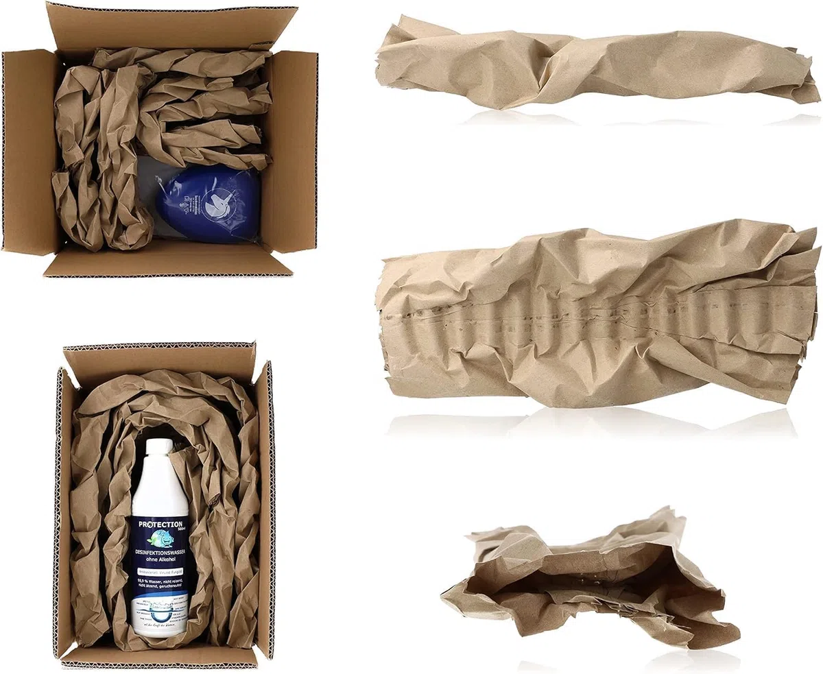 100x Papierpolsterstreifen 20 x 9cm I Füllmaterial I umweltfreundliches Verpackungsmaterial I Versandverpackung