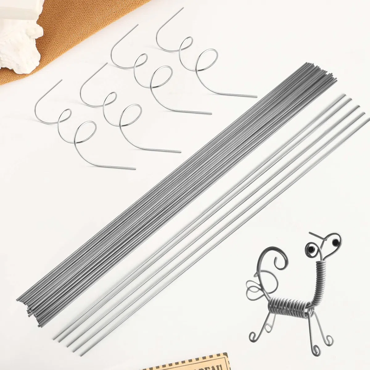 30 Stück Edelstahl Federdraht, Basteln Edelstahldraht, Vollschaftstäbe Edelstahl Draht, Gerader Federdraht für DIY, Modellbau, Angelzubehör und Handwerksprojekte (2mm x 400mm)