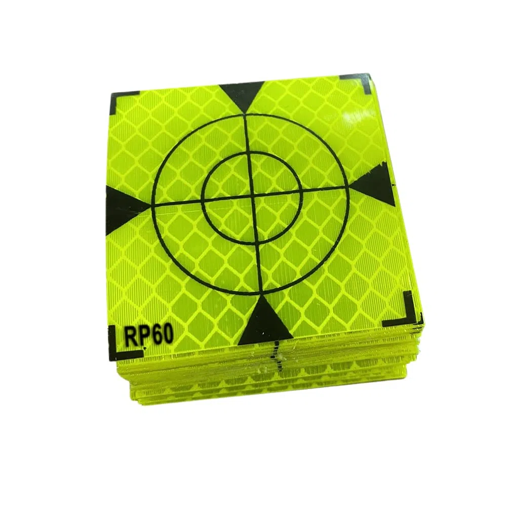 RANRAO 100 Stück Total Station Reflexzielmarke Reflexion Reflektor-Aufkleber Reflektor Blatt Tape Blatt Reflektierende Tape Target Weit Verbreitet In Enginee, Baustelle, 30 mm