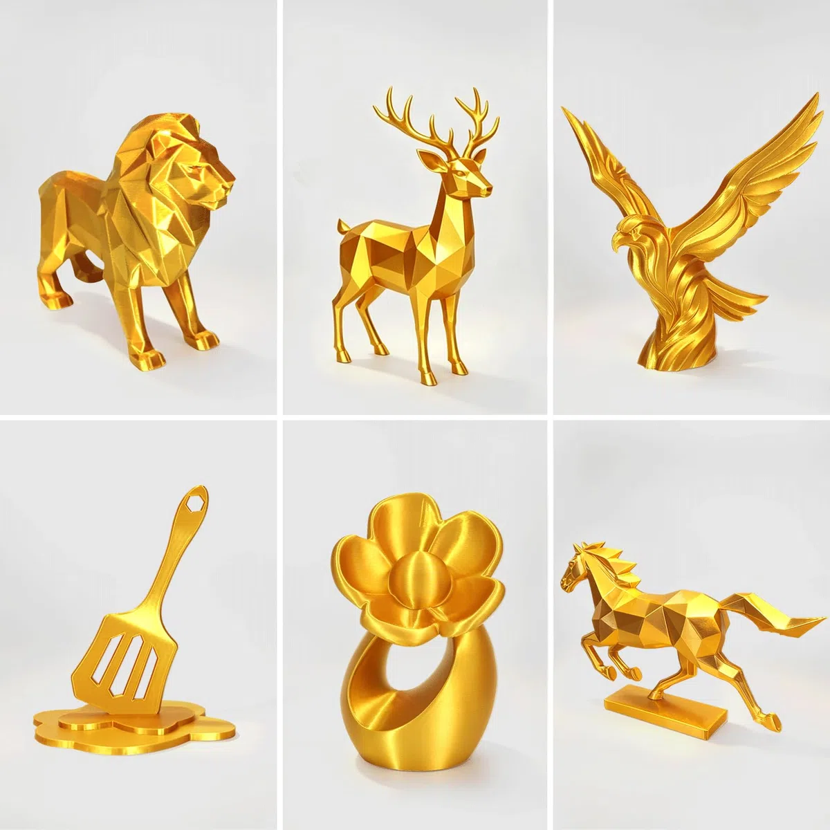 GIANTARM PLA Silk Filament 1.75 mm, 3D Drucker Filament, PLA 1 kg Spule, Durchmessertoleranz bei +/-0.03 mm, Silk Golden