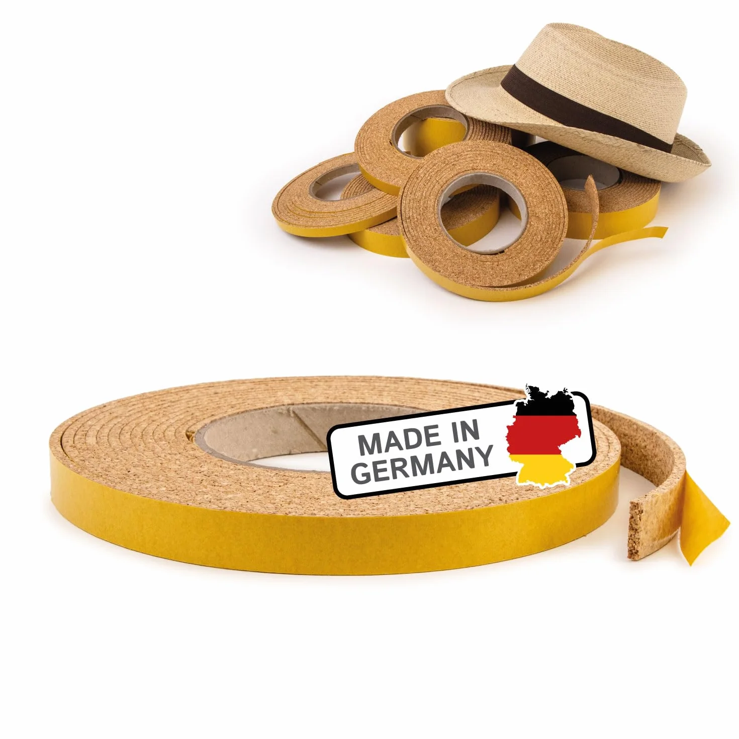 The Felt Store Korkstreifen (5 m x 1,5 cm x 3 mm)