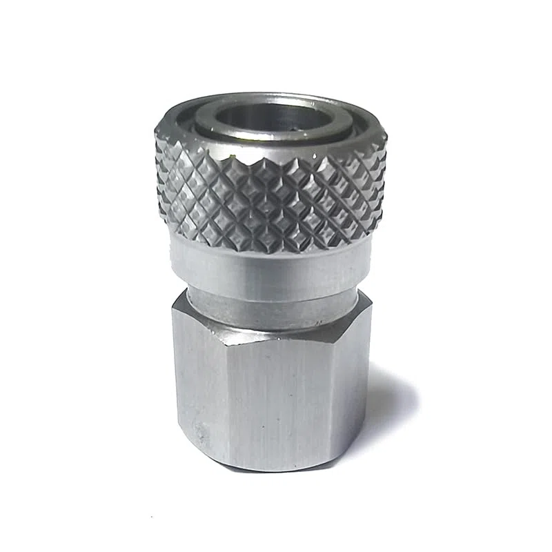 Edelstahl Buchse 8mm Schnelltrennadapter 1/8NPT, M10*1, 1/8BSPP für HPA Paintball Airsoft PCP Tauchen Soda Maschine (M10* 1)