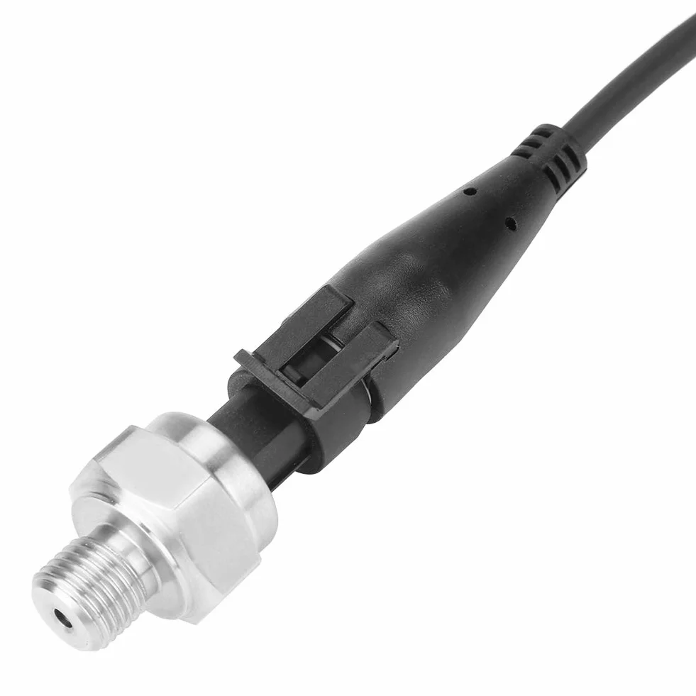 Edelstahl Drucksensor, G1/4" 5V Ausgang 0,5-4,5V/0-5V Druckmessumformer Sensoreingang für Öl Brennstoff Gas Luft Wasser(0-80PSI)
