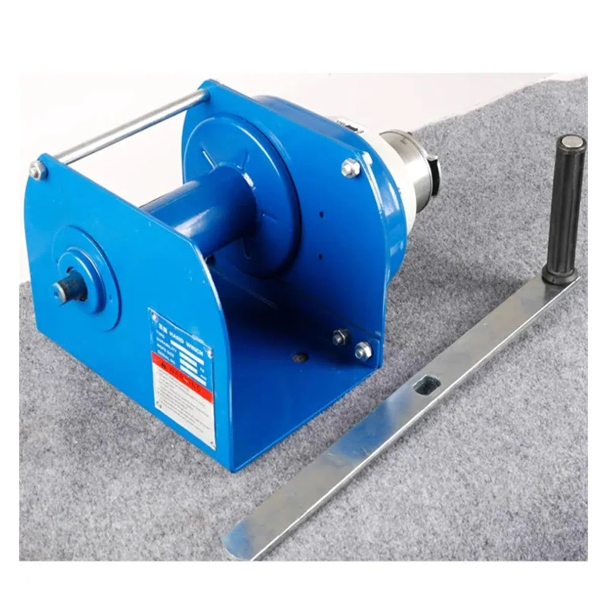 Hochleistungs-tragbare Handwinde, 3 Tonnen Tragkraft, Metallseilzug, schweres Hebezeug mit Handkurbel für LKW, Boot und andere Anwendungen, Blaue Farbe