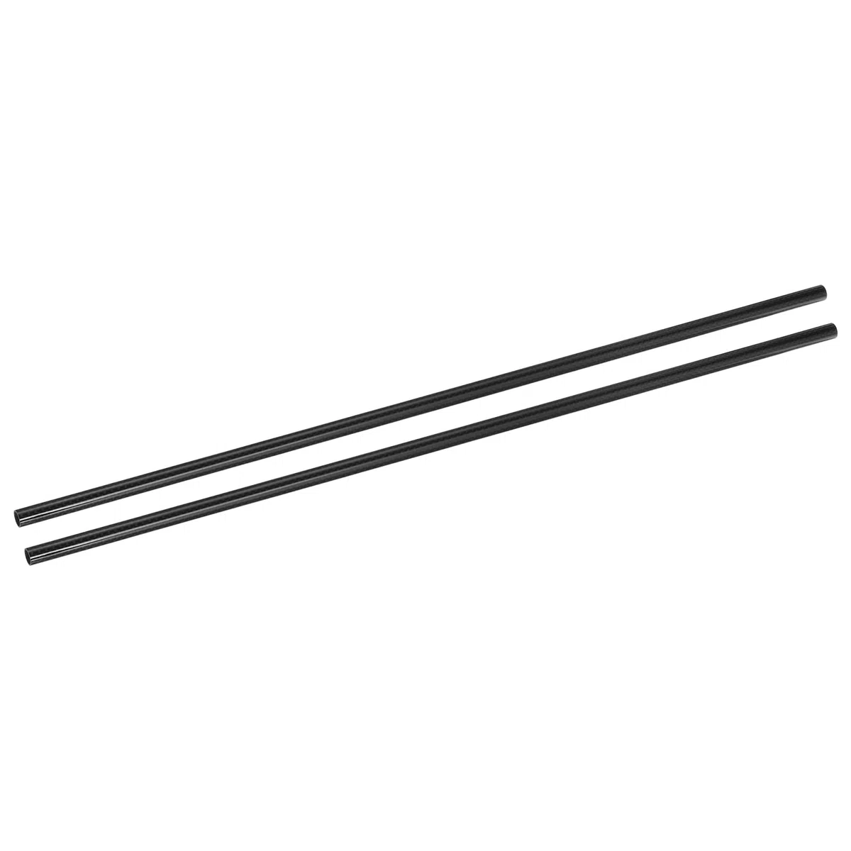 QUARKZMAN 2 Stück Kohlefaserrohre 8 x 10 x 420mm Plain Weave Glänzende Oberfläche Stab 3K Rollgewickelte Kohlefaser Rundrohre für RC Flugzeug Quadcopter Multicopter