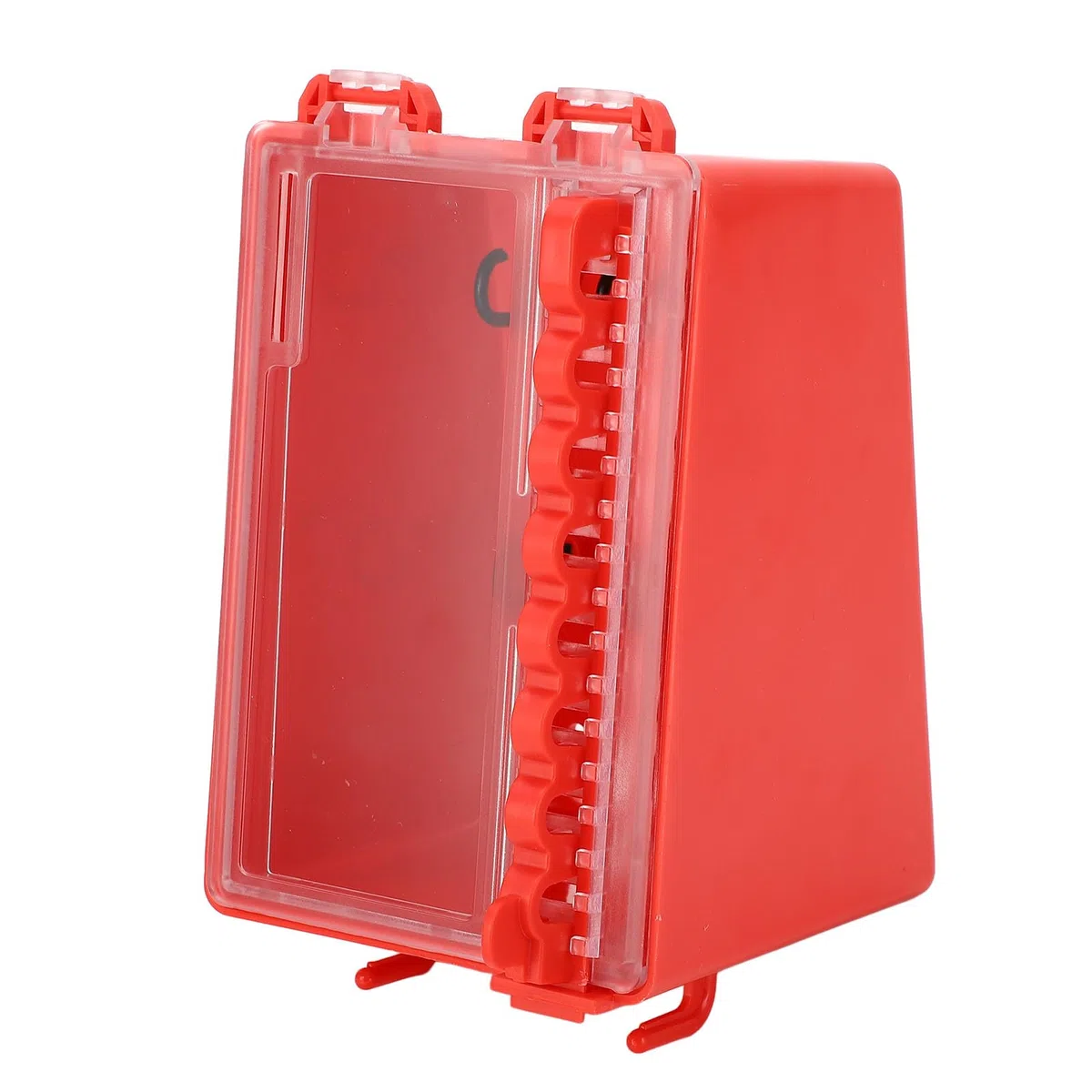 Lockout Tagout Gruppenschlosskasten, Lockout Tagout Loto Box, Tragbare Wandmontage Gruppenschloss 8 Loch Schlüsselstation mit Transparenter Platte