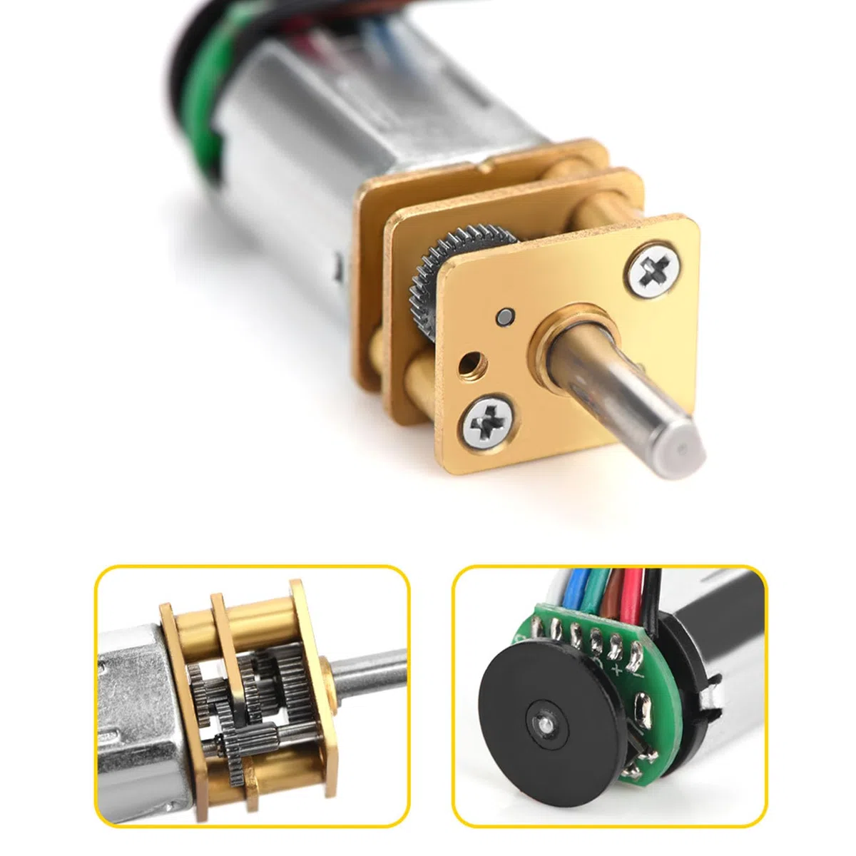GBMQ-GM12BY20 Getriebemotor Micro Speed Reduction Motor mit Hall Encoder DC6V 70RPM