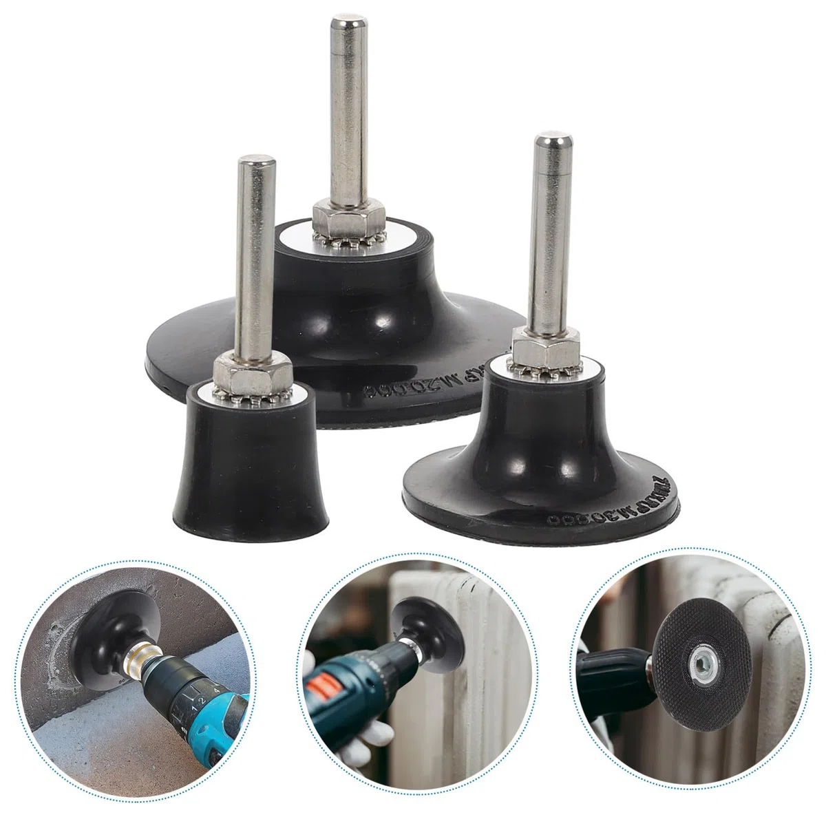 Scheibenhalter Schleifteller zur Oberflächenvorbereitung 225mm mit Rolle Lock aus Aluminium und Gummi Langlebig und Bruchfest für Winkelschleifer und Bohrmaschine