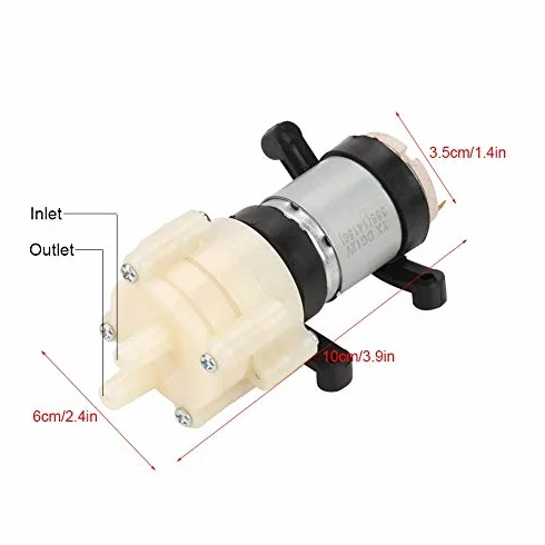 385 DC 12 V Mini Wasser Saugpumpe Geräuscharm Elektrische Membran für Tee Maschine Aquarium Wasserspender