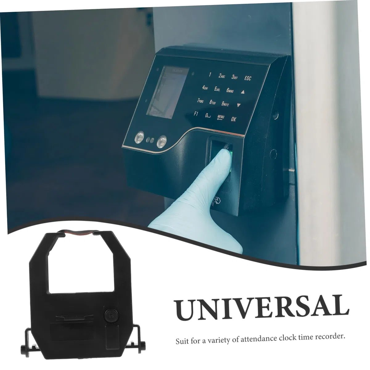 DOITOOL Zeiterfassungsband Ersatz für Anwesenheitsuhr mit Schneller Installation und Präzisem Nylon Druckband für Stundenerfassung und Digitale Stechuhr