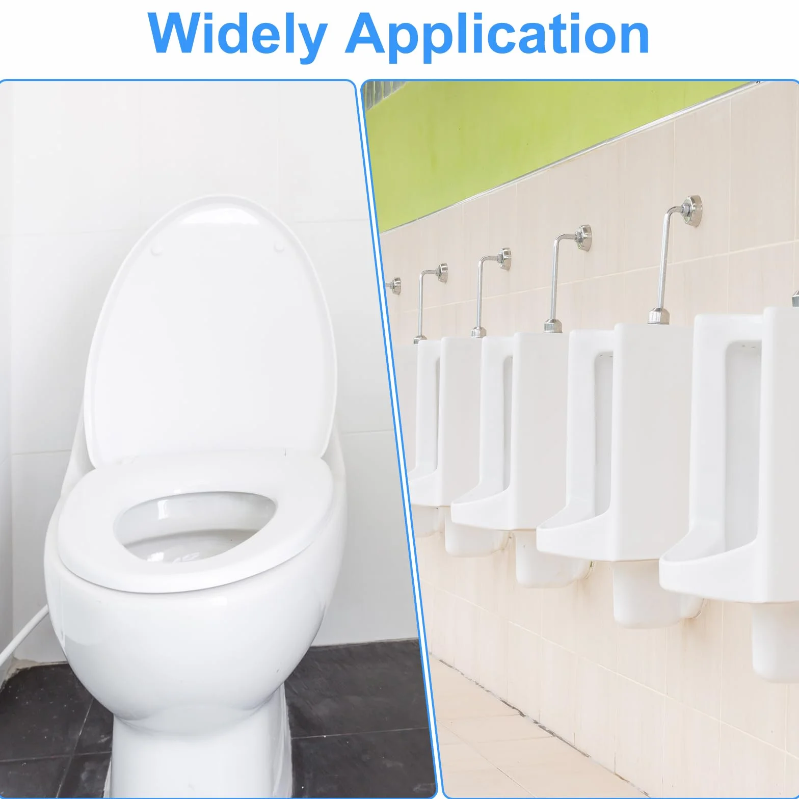 QUARKZMAN 10 Stück Urinalsieb mit Duft, Urinaleinlage Einsatz, PfirsichduftFrischewirkung Pissoirsieb Spritzschutz Lufterfrischer Jedes Pissoir und Urinal Einmalhandschuhe WC Matte - Blau