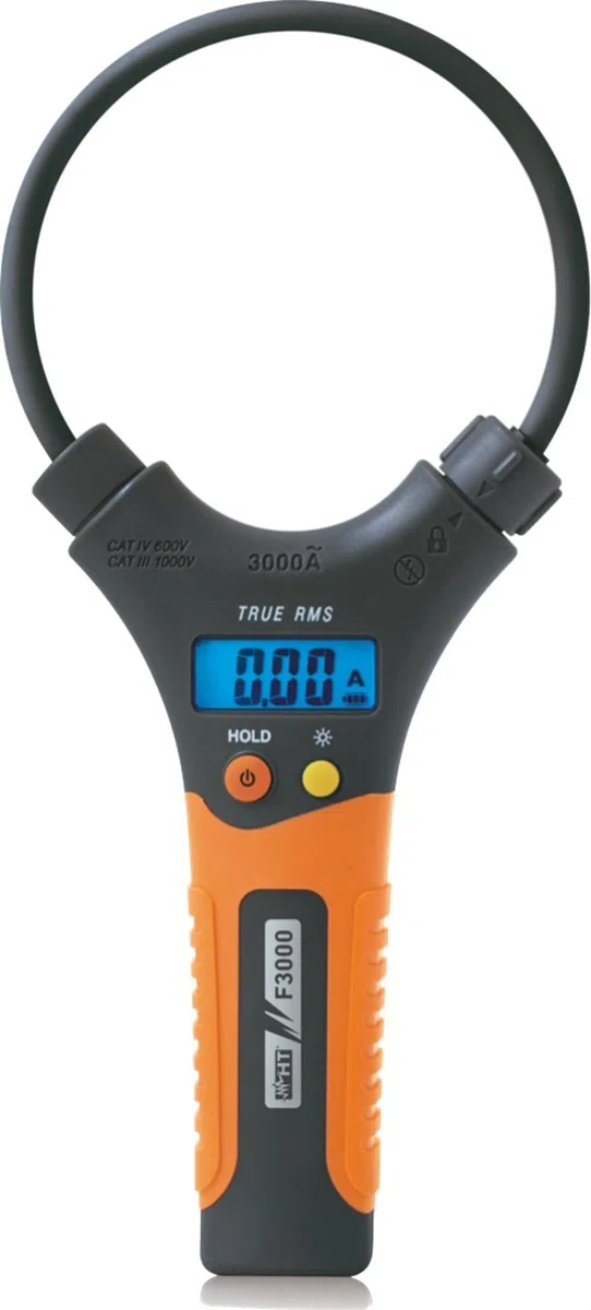 HT-Instruments Stromzange mit Flexiblem Messkopf, 0,1 A bis 3000 A AC, TRMS, CAT IV 600 V, 1 Stück, F3000
