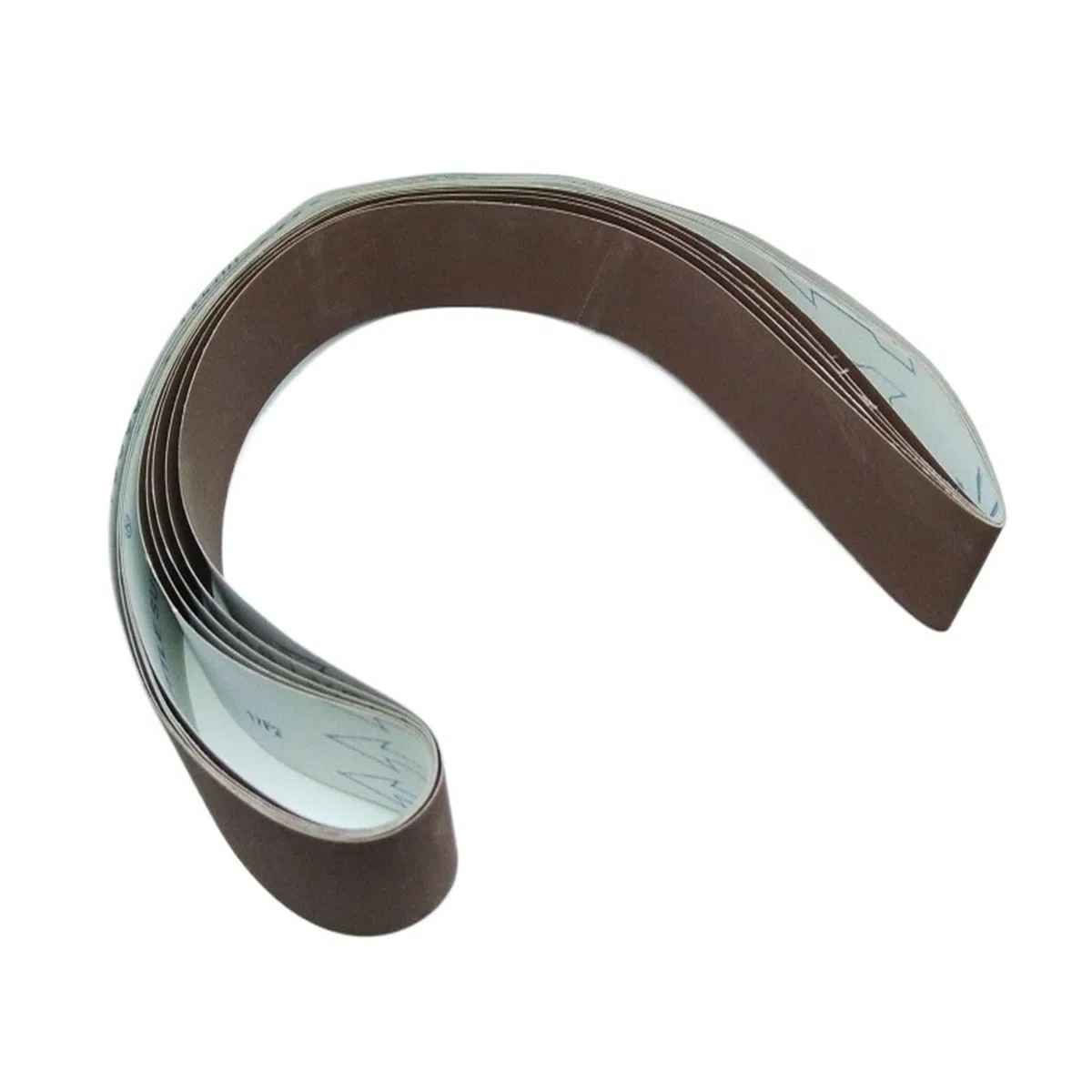5 Stück TJ538 Schleifband, 1200 x 50 mm, braunes Korund-Metall-Schleifband, Körnung 60 100 180 400 600(60)