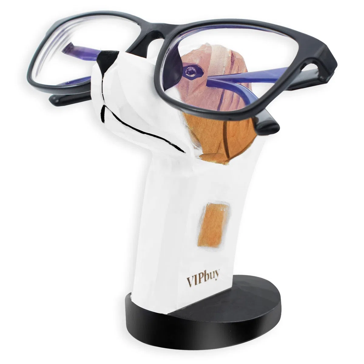 Handgeschnitzte Brillenbrille aus Holz, Sonnenbrillenhalter in Tierform, für Zuhause, Büro, Schreibtisch, Dekoration, Geschenk (Hund)