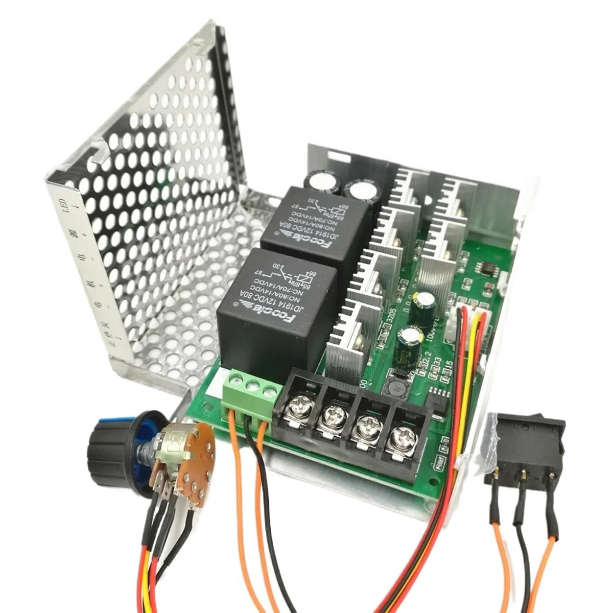 50 TEILE/LOS PWM DC motor drehzahlregler motor 12v24v36v48v invertiert schalter umkehrschalter 40A (6,5)