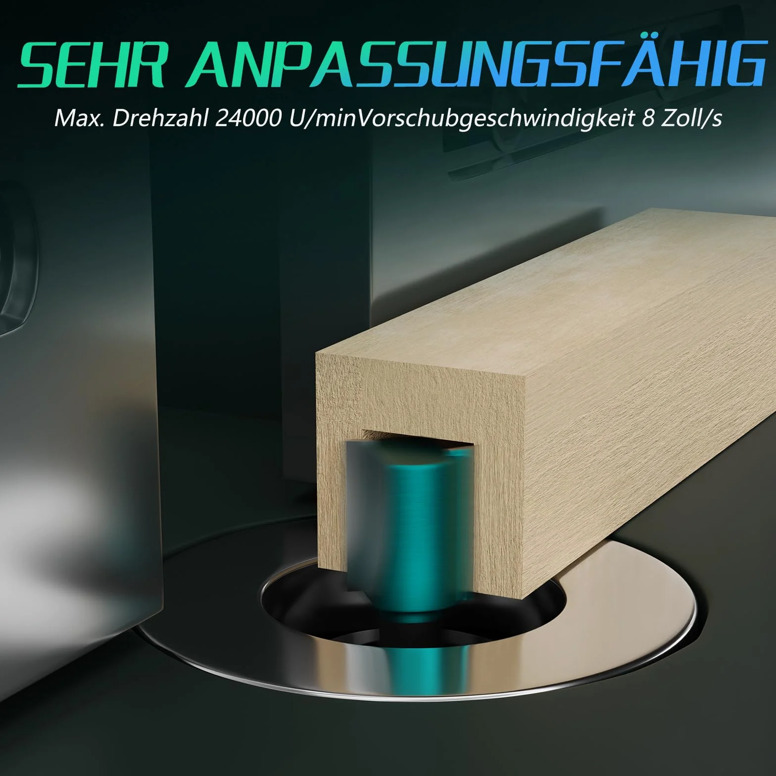 CSOOM 12-teiliges 8 mm Schaft professionelles Fräser-Set für Holzarbeiten, mit Hartmetall-Trimmern, Holzbearbeitungswerkzeug