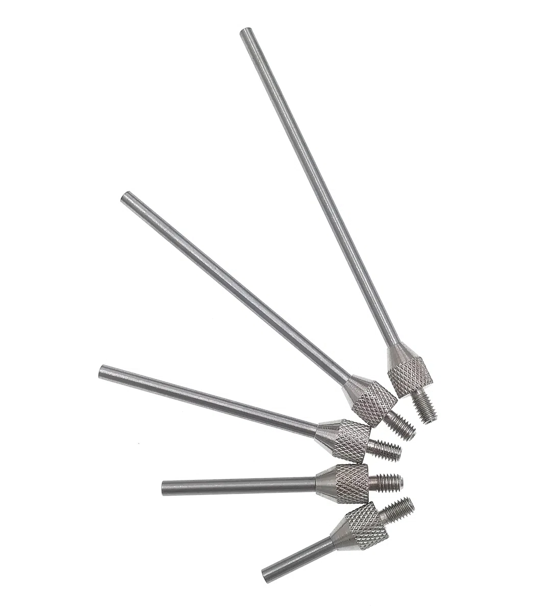 SUXING Messeinsätze für Messuhren,Messeinsatz Stahl Durchmesser 2mm, Stiftlänge 10/20/30/40/50 mm, Gewinde M2.5, Stift