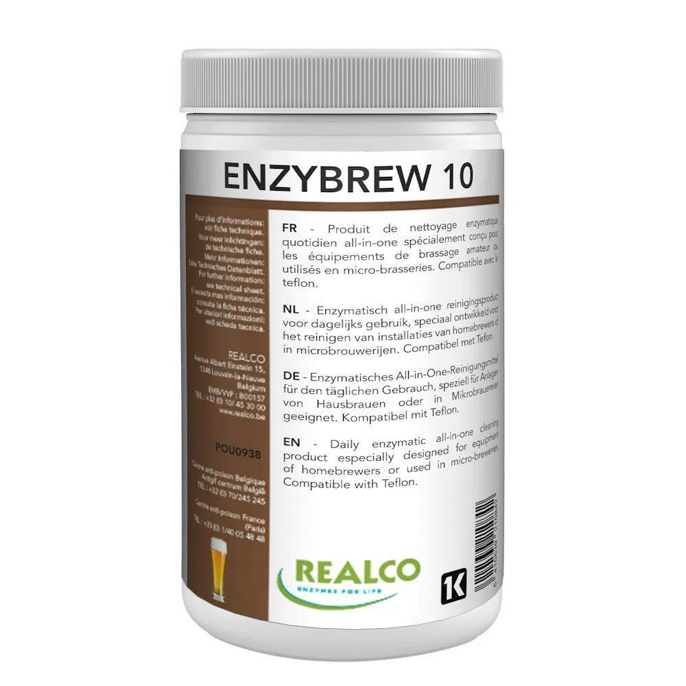 ENZYBREW 10 - Reinigungsmittel 750 g - zur Reinigung vieler Materialen in der Hausbrauerei Hobbybrauer reinigen