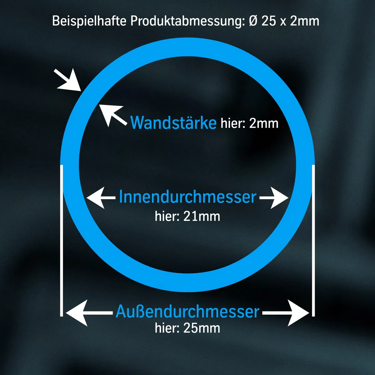 thyssenkrupp Aluminiumprofil – Rundrohr EN AW-6060 – Alurohr für Konstruktion & Montage – Aluminium Rundprofil – Ø 30 x 2 mm, 1500 mm Länge