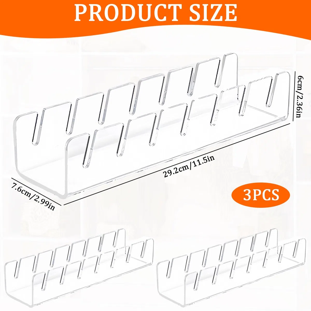 3 Stück Cap Halte Acryl Cap Halterung Kappen Organizer Desktop Cap Halterung Fasst 21 Baseballkappen Keine Installation Transparente für Schlafzimmer, KleiderschräNke