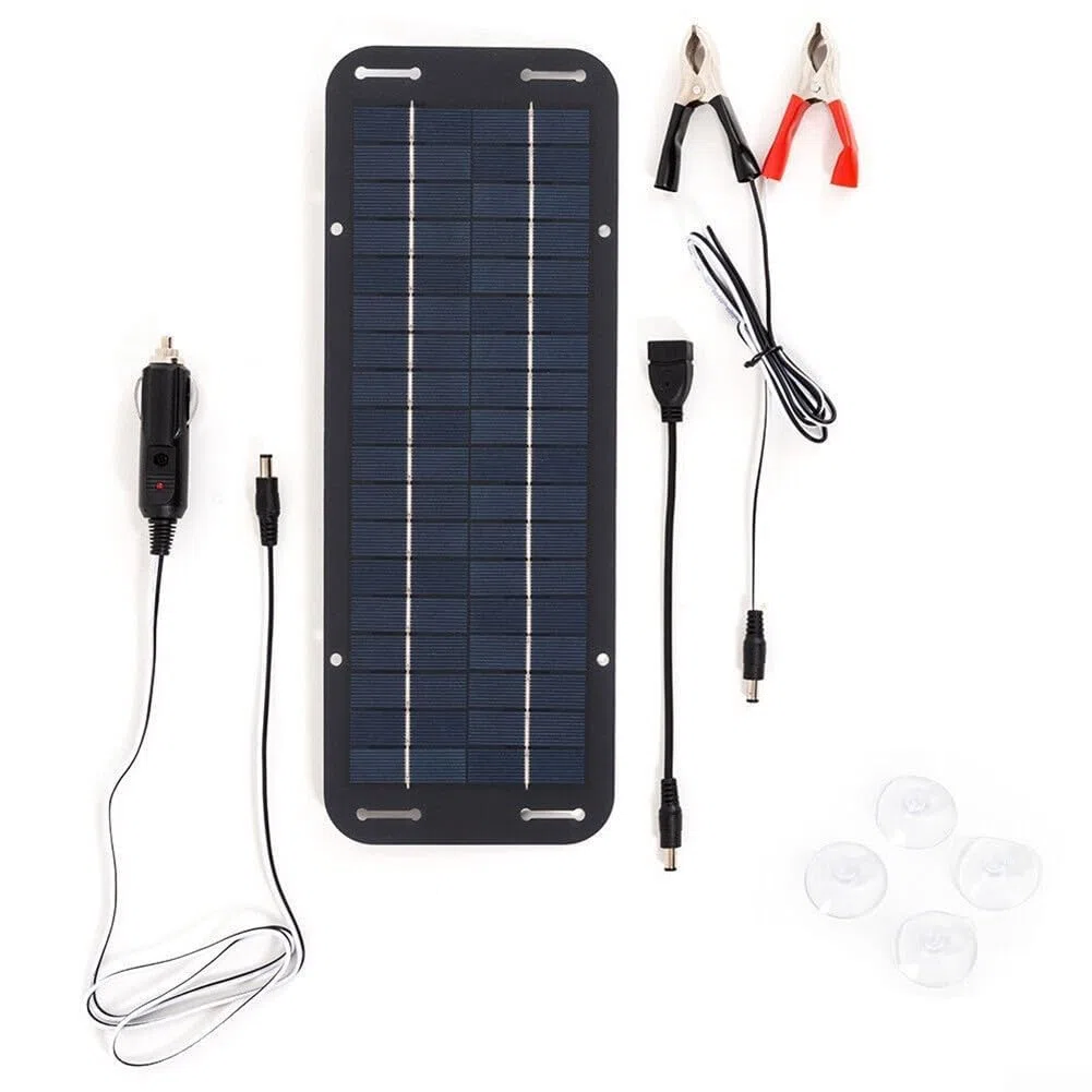 30W 12V Solar Ladegerät Kit mit Hocheffizienz-Panel für Boote, Autos, Wohnmobile und effizientere Batterieerhaltung