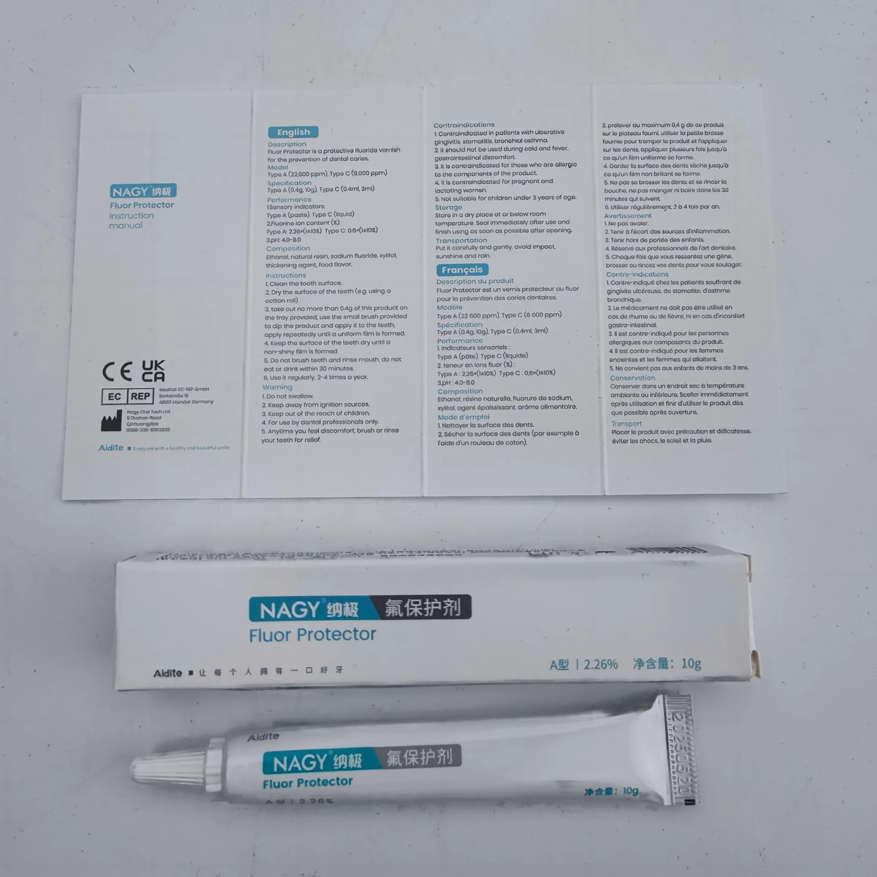 NAGY Fluor Protector Fluorid-Lack, 10g, 22.600 ppm