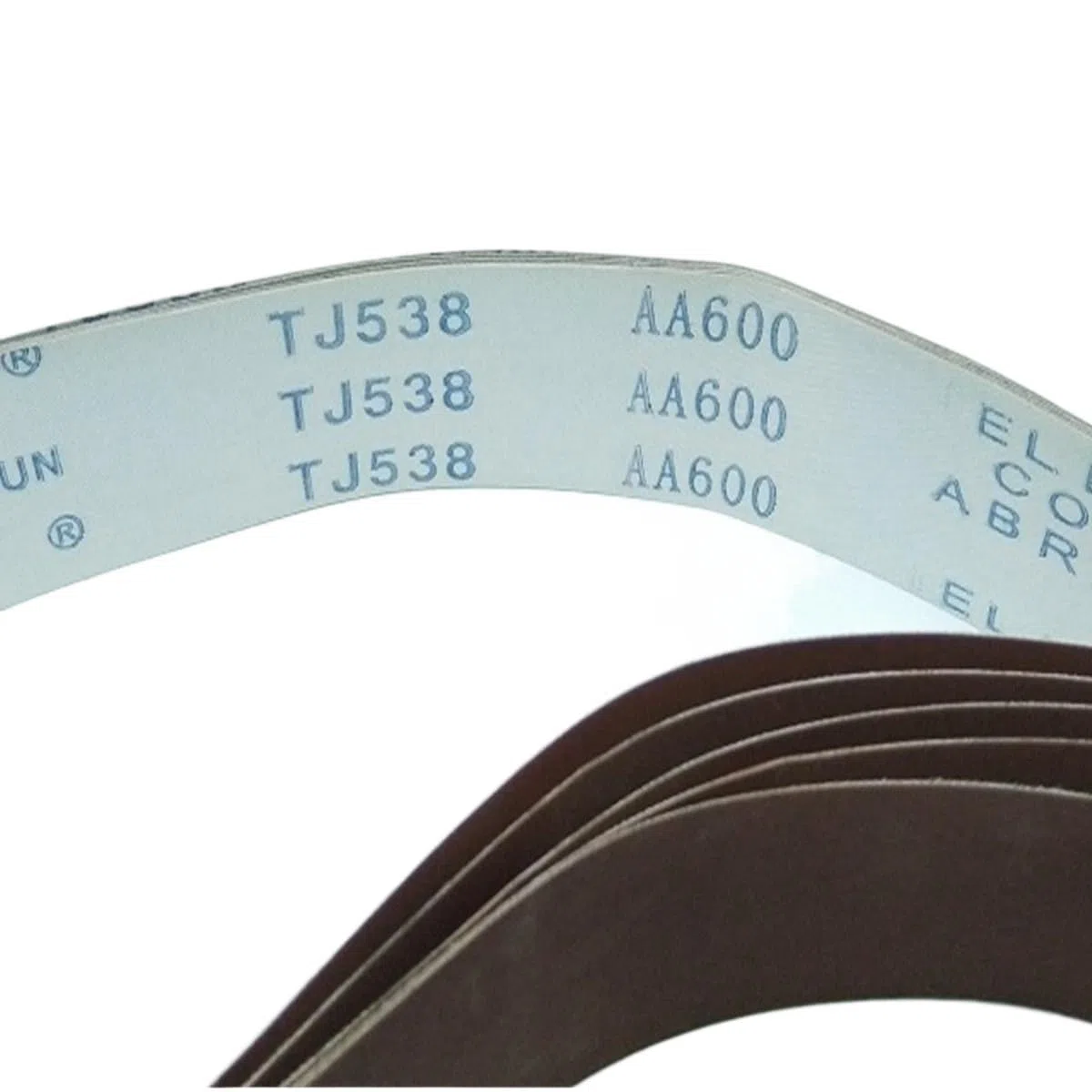 5 Stück TJ538 Schleifband, 1200 x 50 mm, braunes Korund-Metall-Schleifband, Körnung 60 100 180 400 600(60)