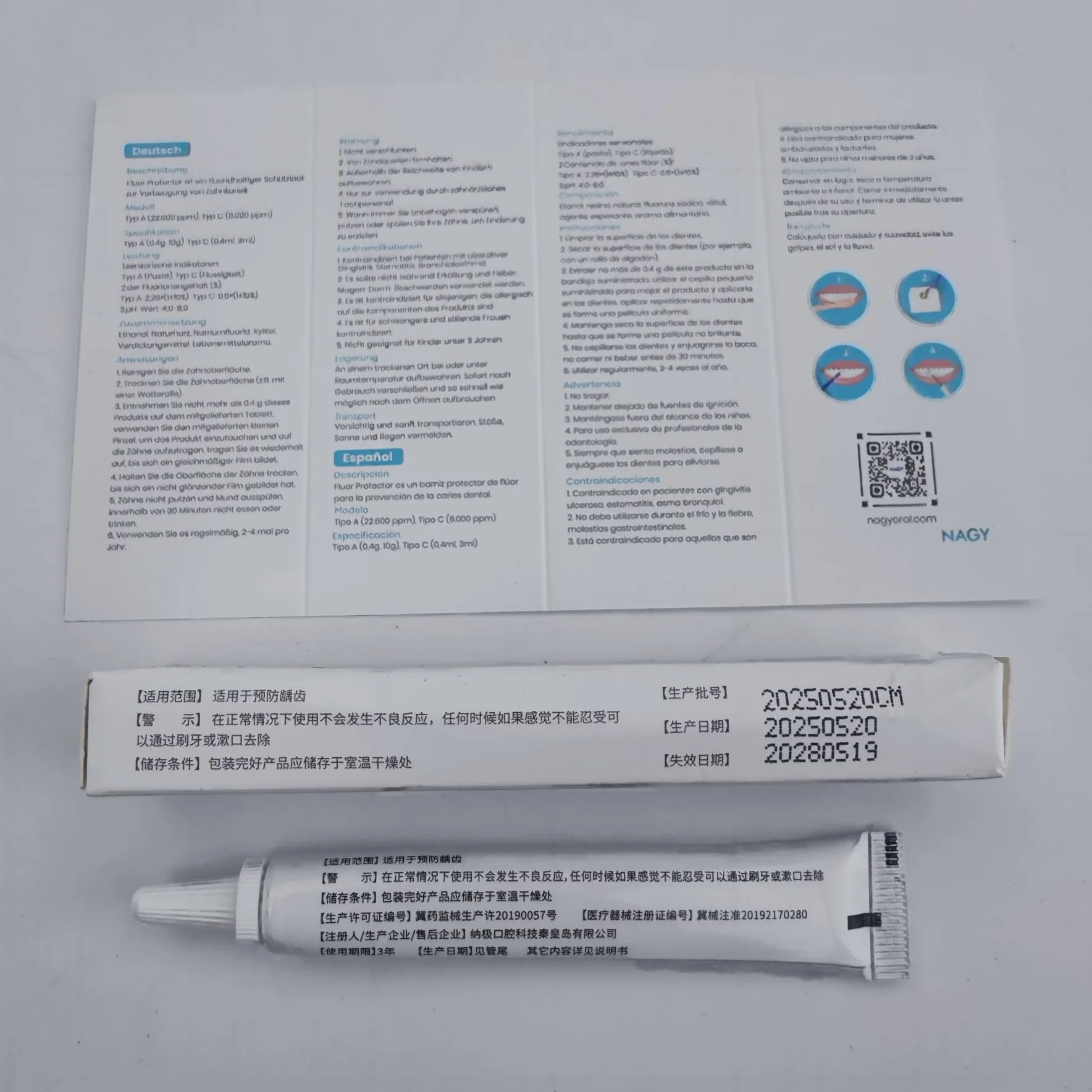 NAGY Fluor Protector Fluorid-Lack, 10g, 22.600 ppm