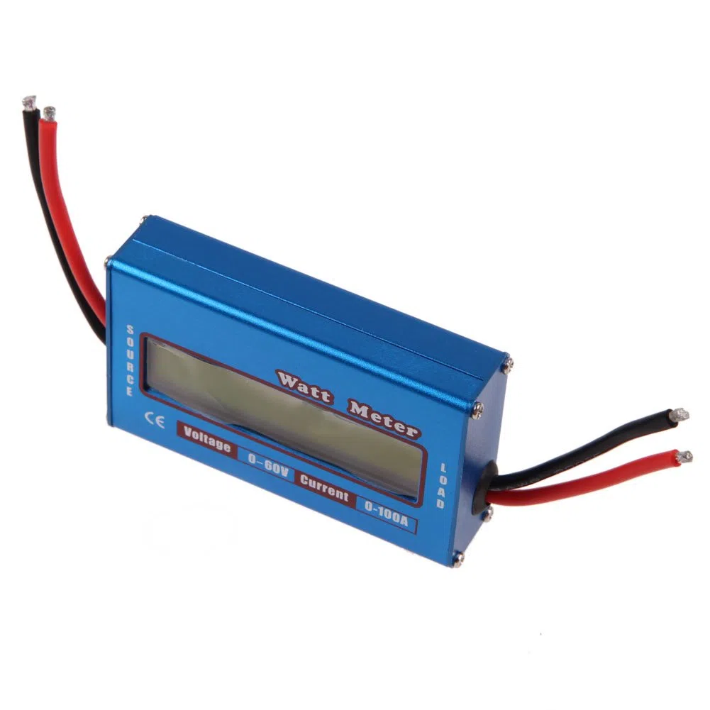 Domybest Einfacher DC Analysator Watt Volt Amp Meter 12V 24V Solar Wind Analyzer