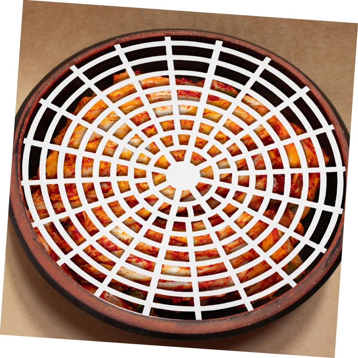 STOBAZA 4 Stück Gärglas Siebpressen Aus Kunststoff 22cm 17cm Pressplatten Für Fermentation Und Einlegen Von Gemüse Einmachzubehör Für Weithalsgläser