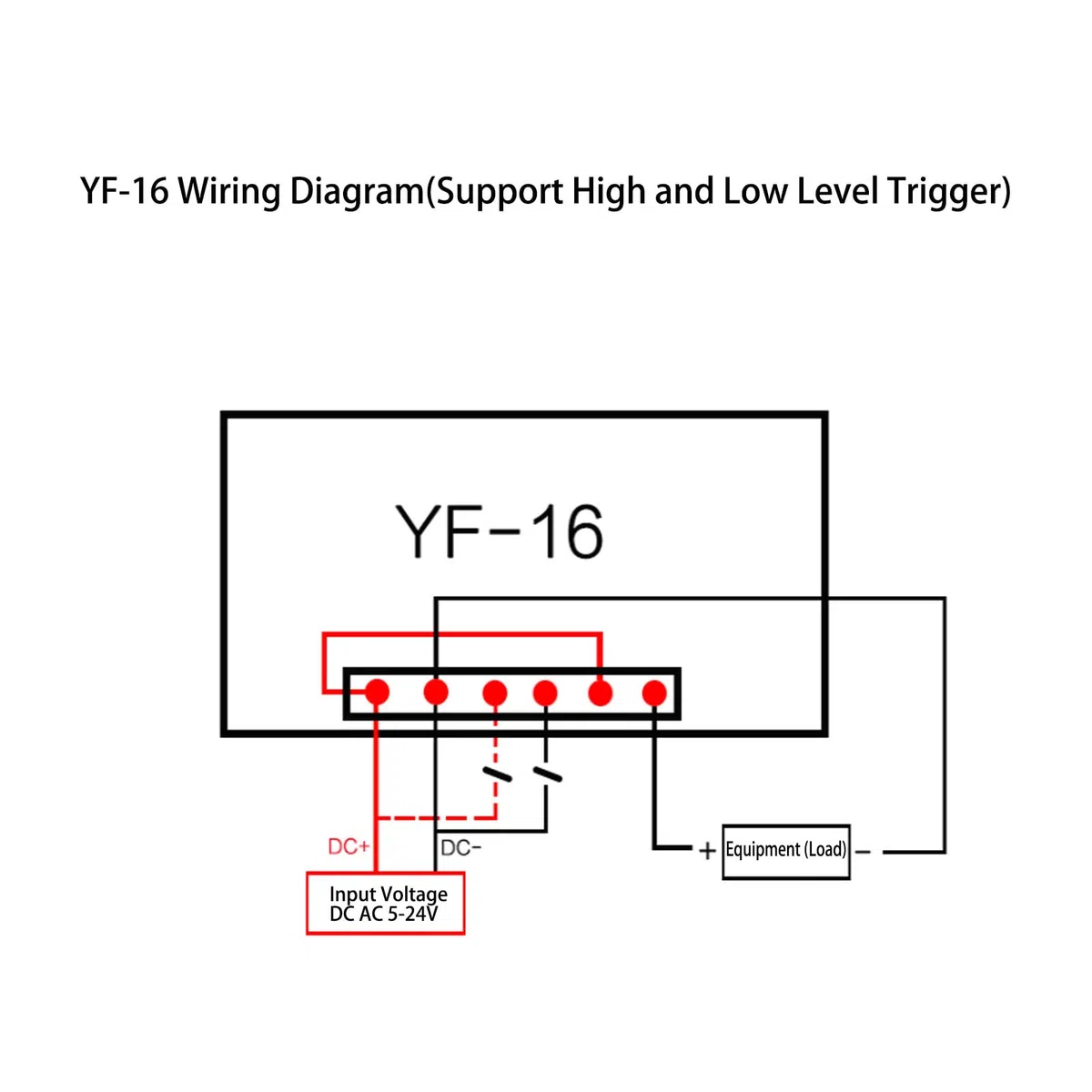 Digitaler 1-999999 6-stelliger Zähler, mit NPN- und PNP-Signaleingangsanschluss, Automatischer Erkennungs-Tally 5‑24V YF‑16 für Industrielle Steuerung