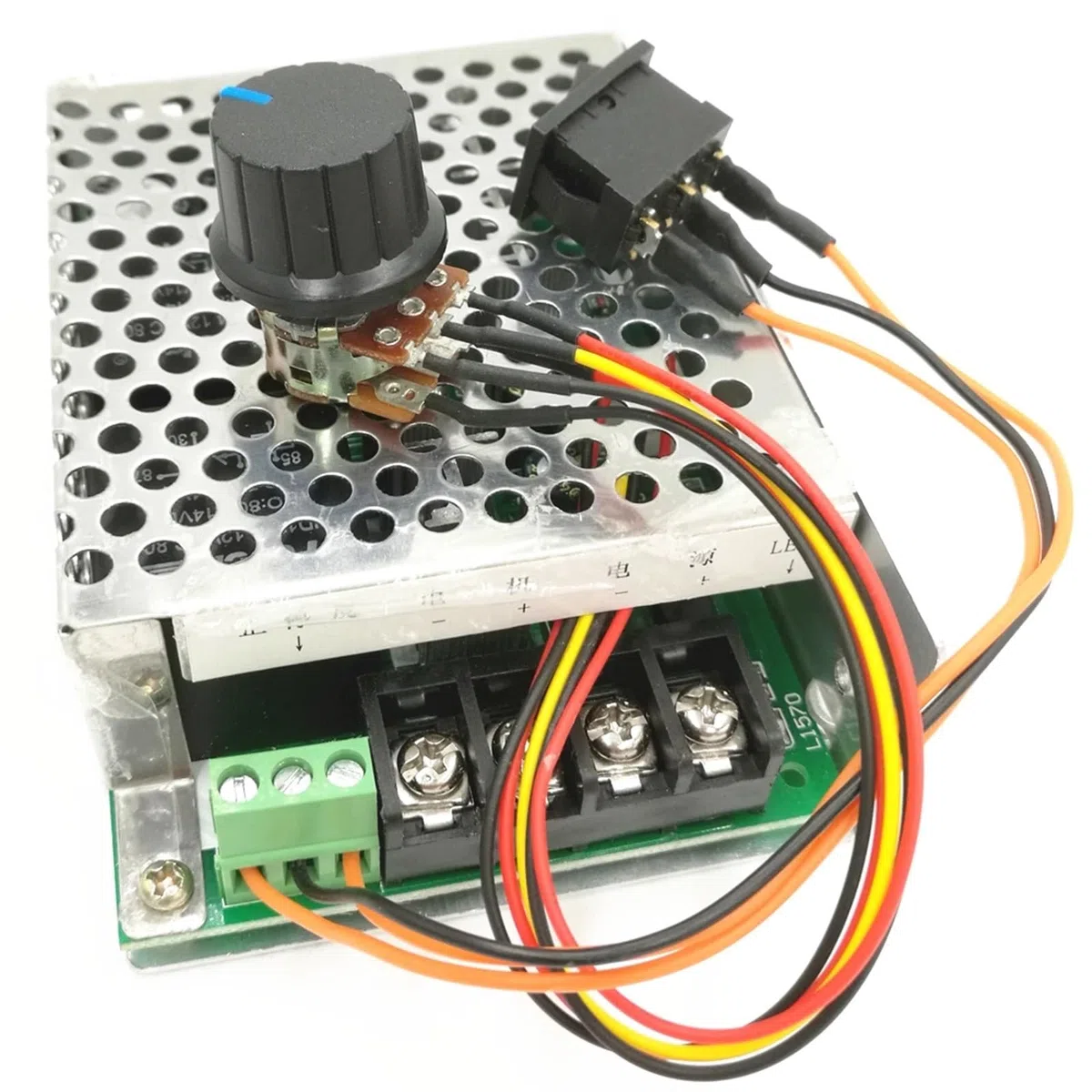 50 TEILE/LOS PWM DC motor drehzahlregler motor 12v24v36v48v invertiert schalter umkehrschalter 40A (6,5)