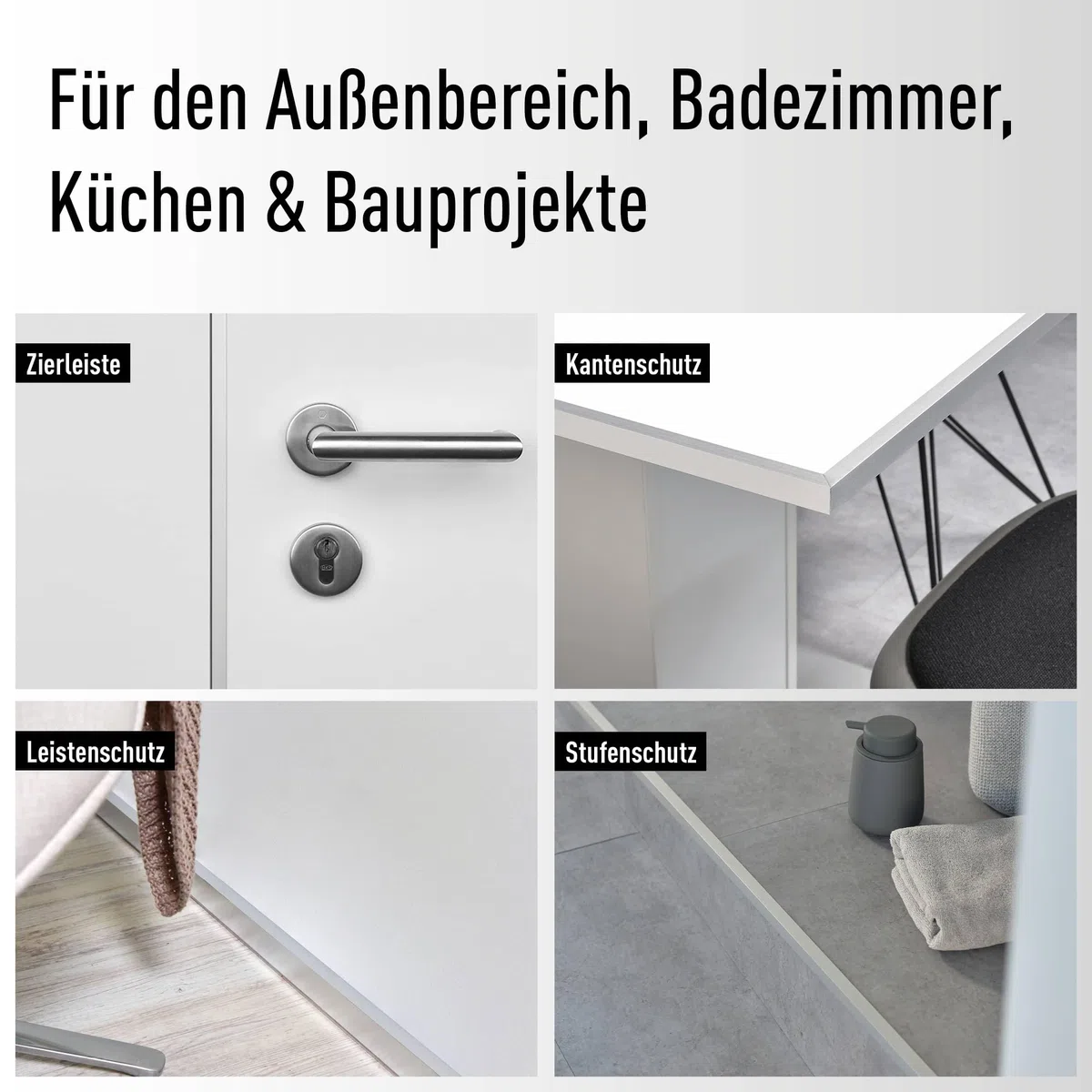 nielsen Aluminium Winkelprofil Natur (Pressblank) 2000x50x50 mm, Stärke: 2 mm, Länge: 200 cm, gleichschenklig, Made in Germany, Eckschutzprofil, Kantenschutz, Abschlußprofil, Ausgleichswinkel