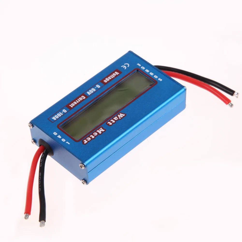 Domybest Einfacher DC Analysator Watt Volt Amp Meter 12V 24V Solar Wind Analyzer
