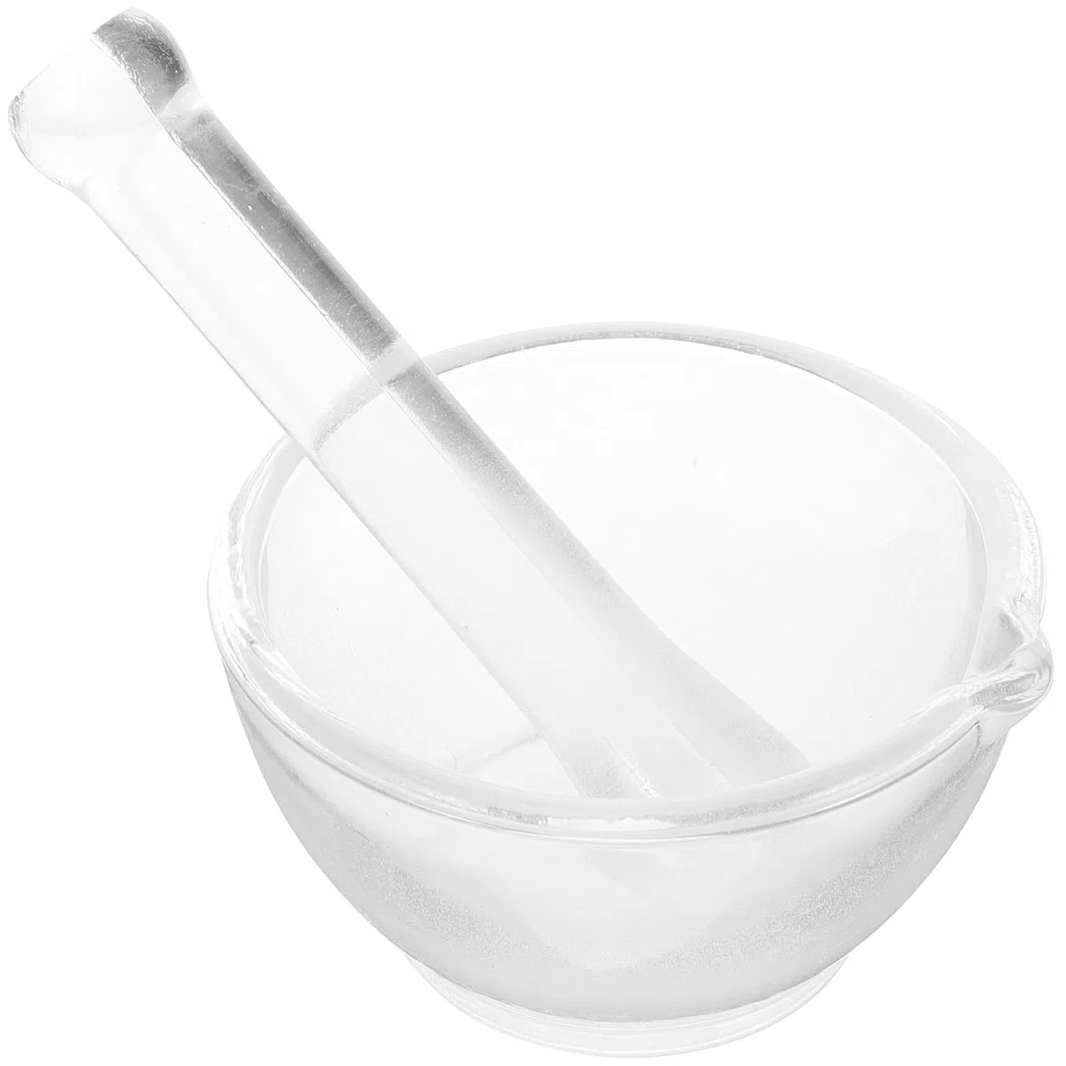 1 Satz Glasmörser Pfeffermühle Medizinmühlen-mischer Pesto- Manuelles Stampfen Von Knoblauch Schleifwerkzeuge Mini Guacamole-schüssel Pfefferbrecher Rührschüssel Haushalt mini instrument